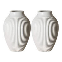VASEN Alsta Weiß 23 cm 2er Set - Weiß, Keramik (23cm) - Ritzenhoff Breker