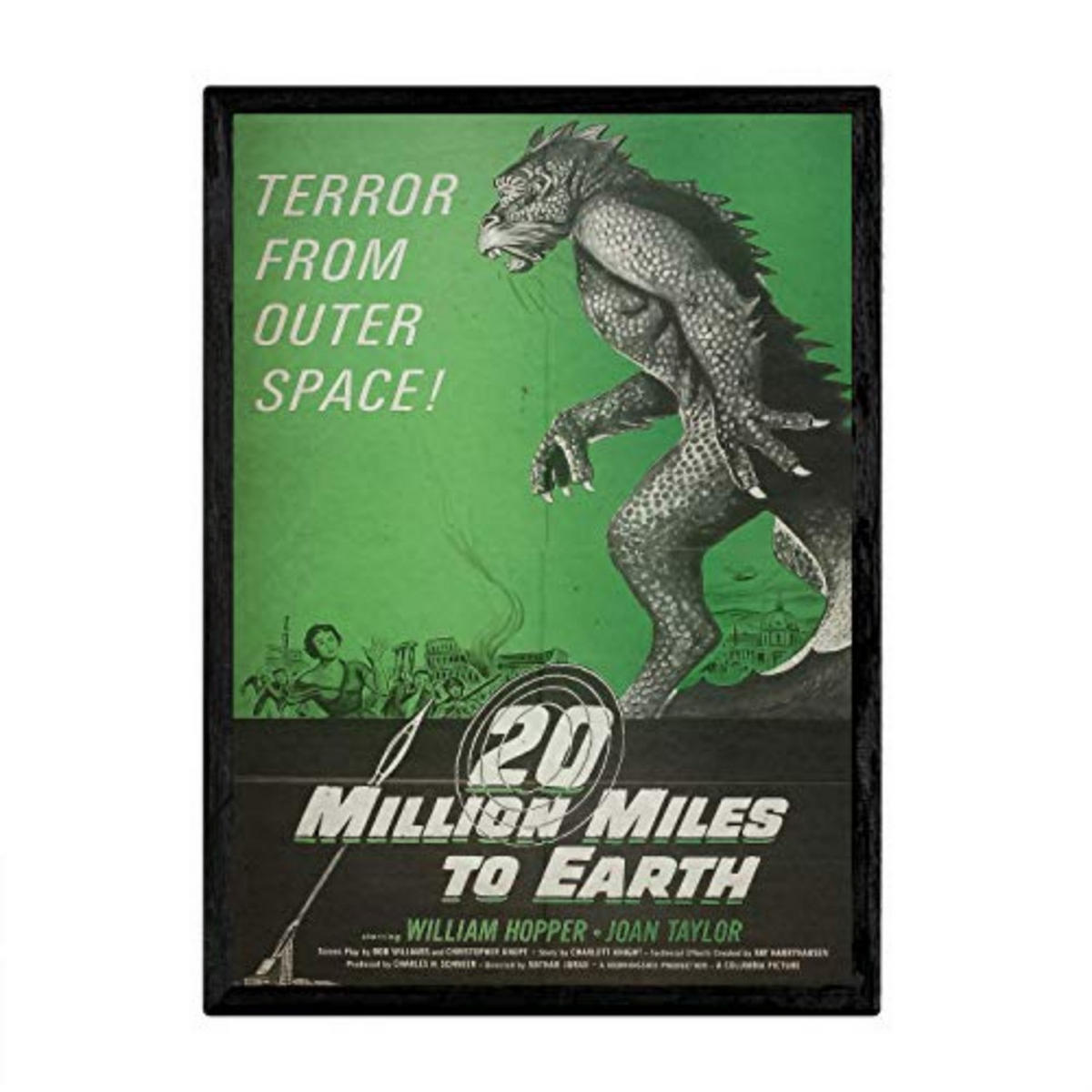 POSTER Vintage 20.000.000 Meilen A4 Rahmenlos - Klar, Papier (29.7/5/21cm) - Nacnic