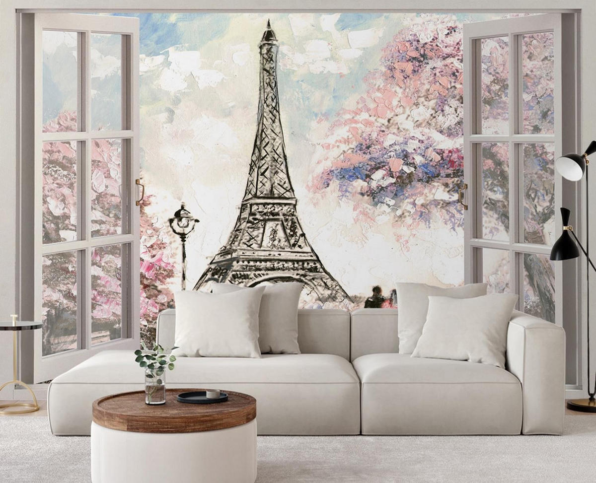 VLIESTAPETE Rosa 210/150 cm - Pink, Papier (210/150cm) - KUNSTLOFT