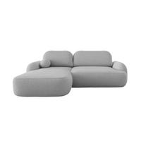 ECKSOFA MOLLY L Links QUELLE 05 mit Schlaffunktion - Grau, Textil (275/175cm) - Bedante