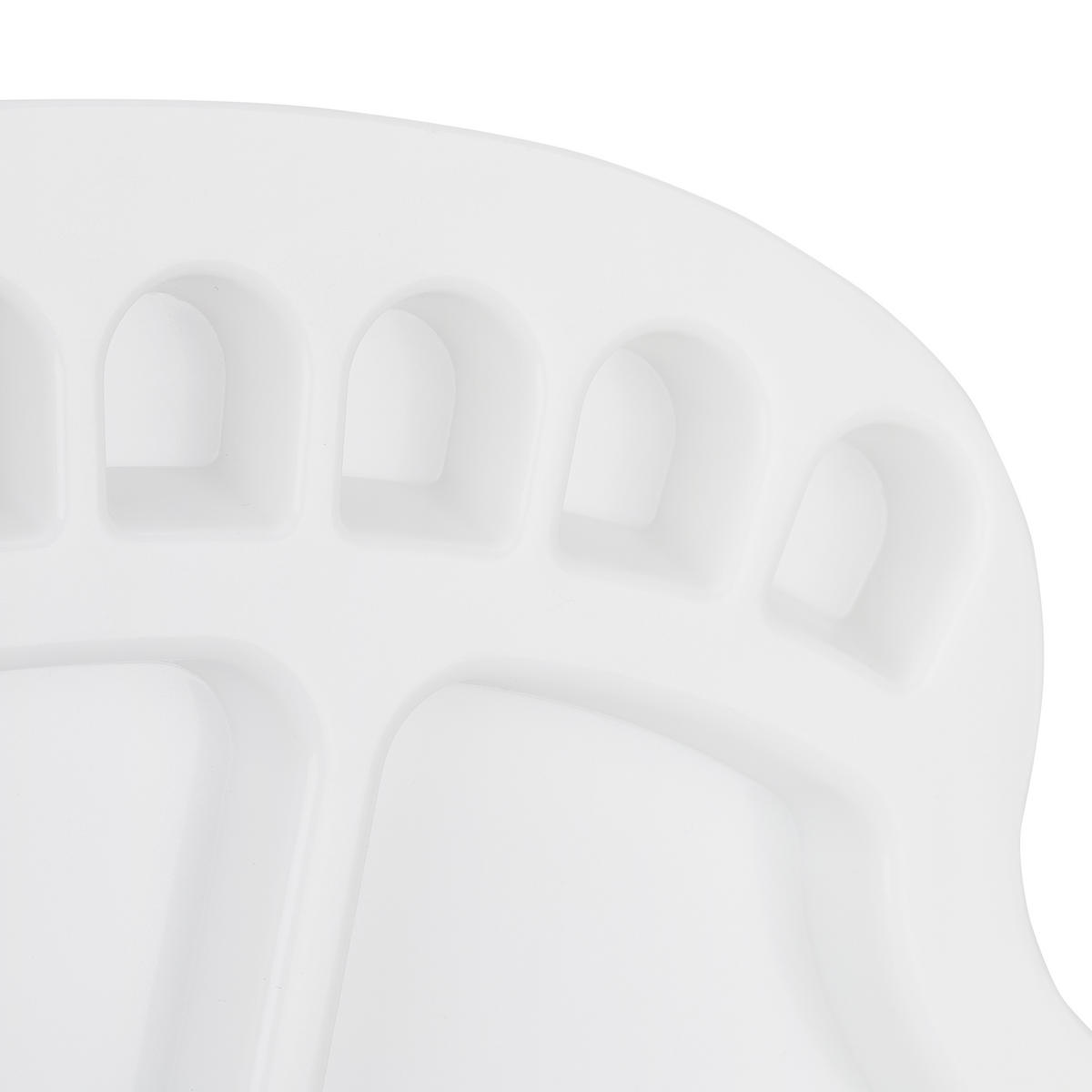 MISCHPALETTE - Weiß, Kunststoff (34/1.5/25cm) - Relaxdays