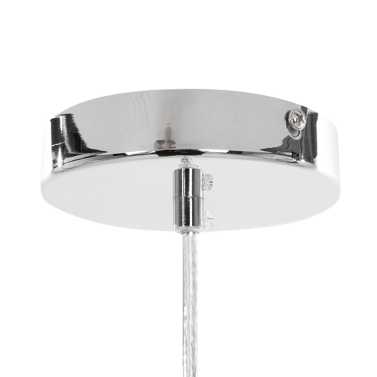 HÄNGELEUCHTE Maguse 59/59/149 cm - Silberfarben, Metall (59/59/149cm) - Beliani