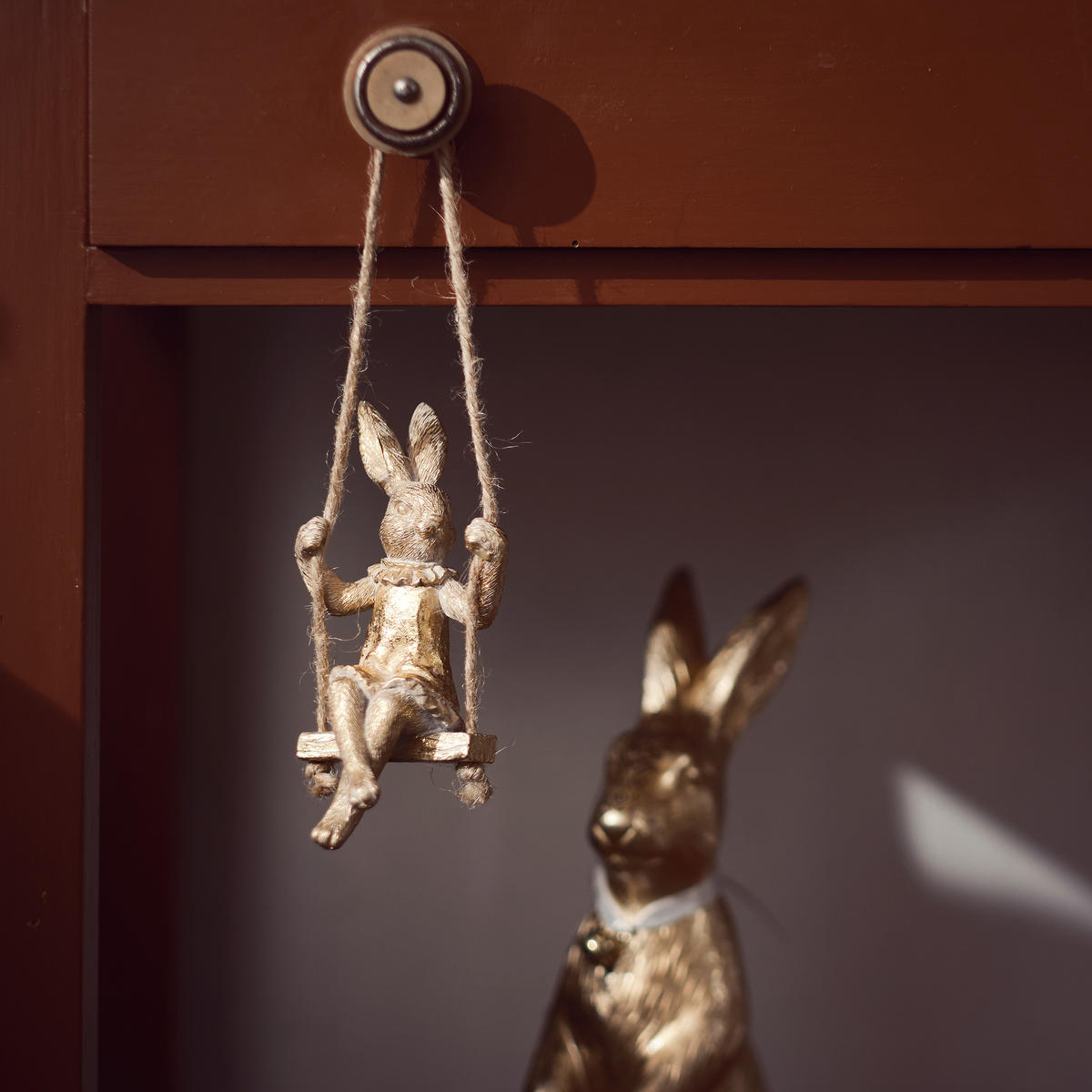 OSTERDEKO Jigglina - Goldfarben, Kunststoff (7/13/4.5cm) - home&you