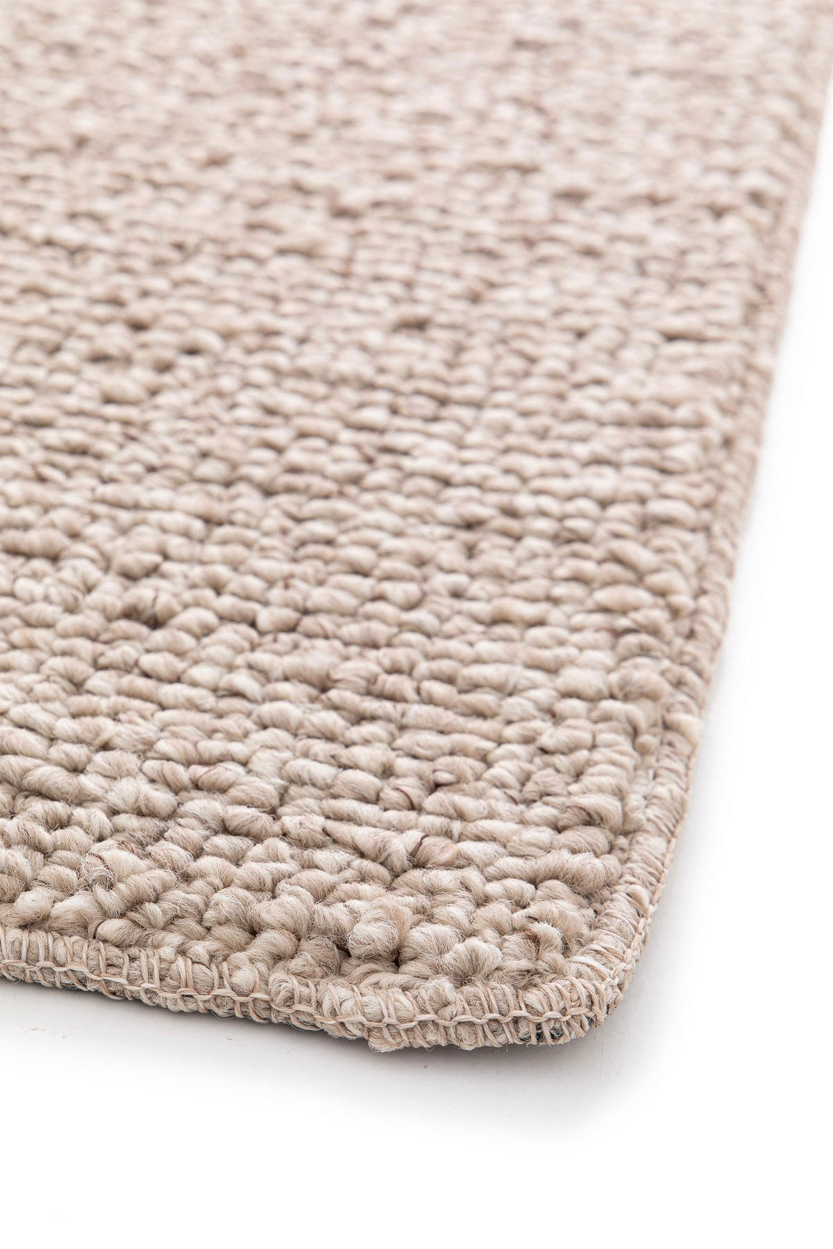 TEPPICH in Uni-Optik mit Schlingenflor Hellbeige - Beige, Textil (120/170cm) - AFK Living