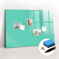MAGNETTAFEL 100x70 Türkis schwarzer Marker - Türkis, Glas (100/0.4/70cm) - TULUP