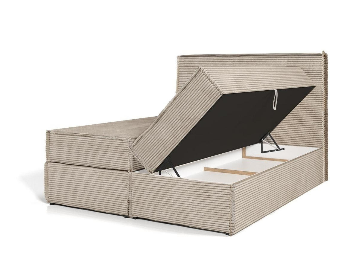 BOXBETT Tilia II Grau 160x200 cm - Grau, Textil (160/200cm) - B&B Home
