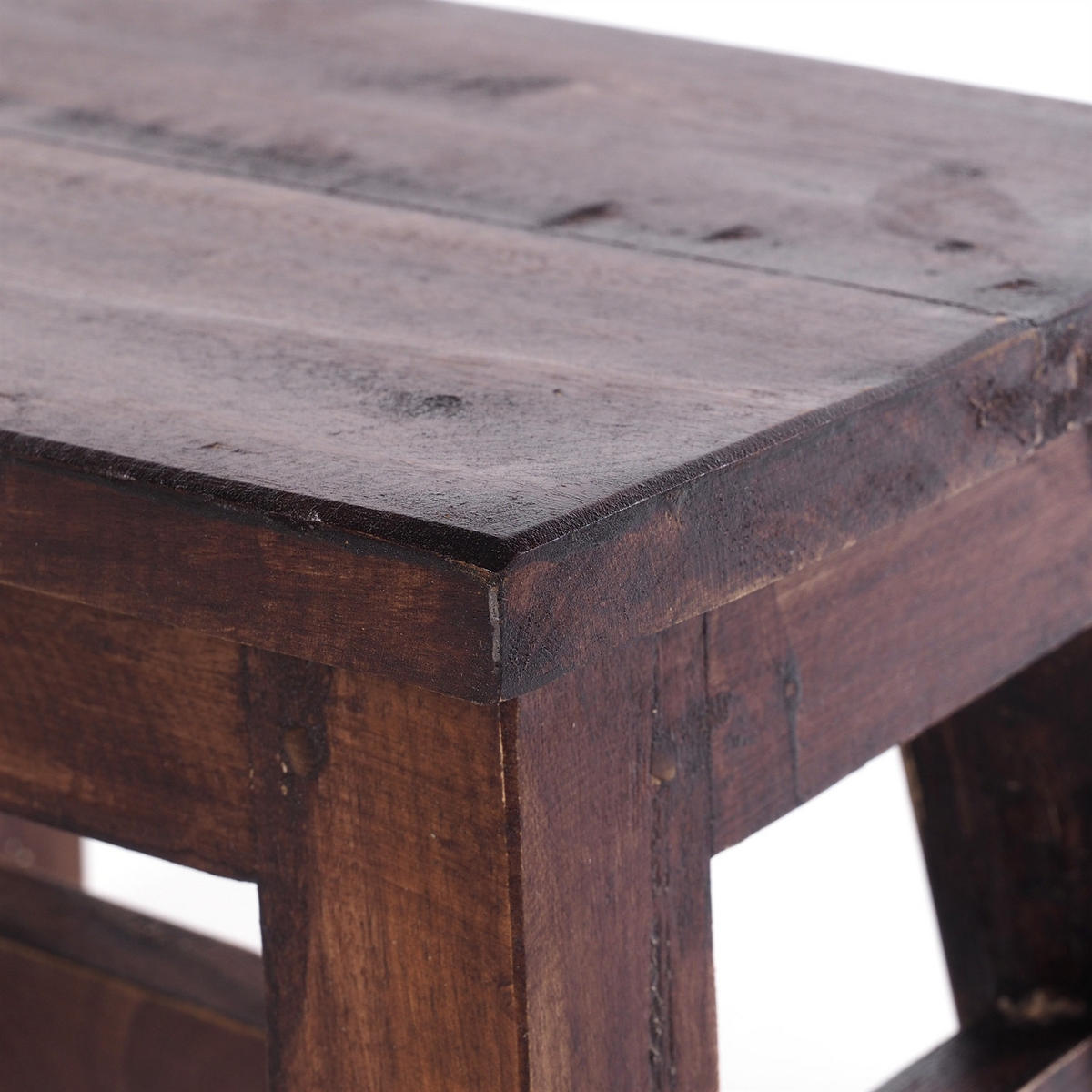 BLUMENHOCKER Monte Mahagoni Massivholz 03 dunkelbraun - Dunkelbraun, Holz (30/21/20cm) - DESIGN DELIGHTS