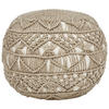 POUF Beige Aadhi - Beige, Kunststoff (50/30/50cm) - Beliani