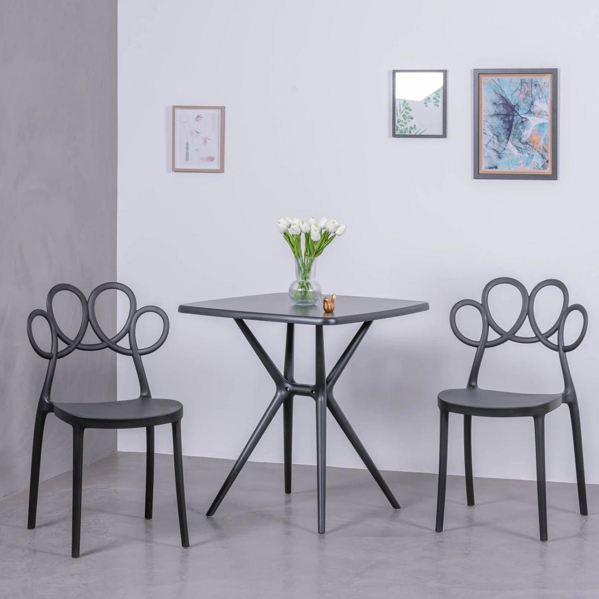 STUHL Kunststoff Schwarz - Schwarz, Kunststoff (51/84/50cm) - Nest Dream