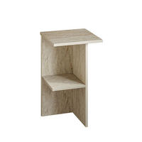 NACHTTISCH quadratisch mit ablage 36/36/60 cm - Beige, Holzwerkstoff (36/60/37cm) - Calicosy