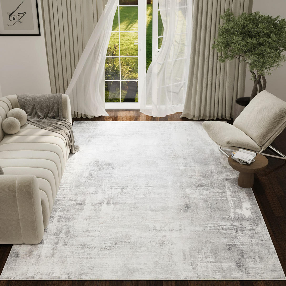 TEPPICH ASH Grau 200/300 cm - Grau, Textil (200/300cm) - Tapiso