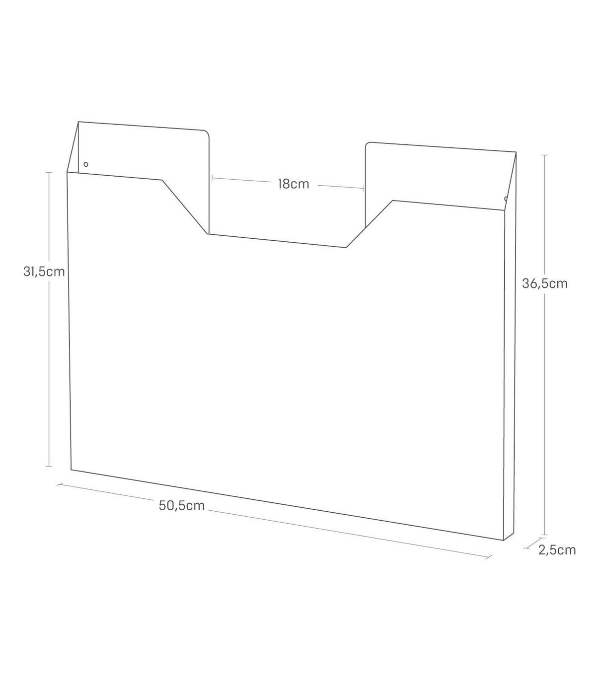 TISCHSET-AUFBEWAHRUNG Tower schwarz 50/36/3 cm - Schwarz, Metall (3/50/36cm) - Yamazaki