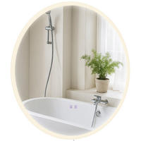 BADSPIEGEL Linz 70 ohne Bluetooth 70x3,5x70cm Glas Klarglas Badezimmerspiegel - Klar, Glas (70/70/3.5cm) - DELUKE