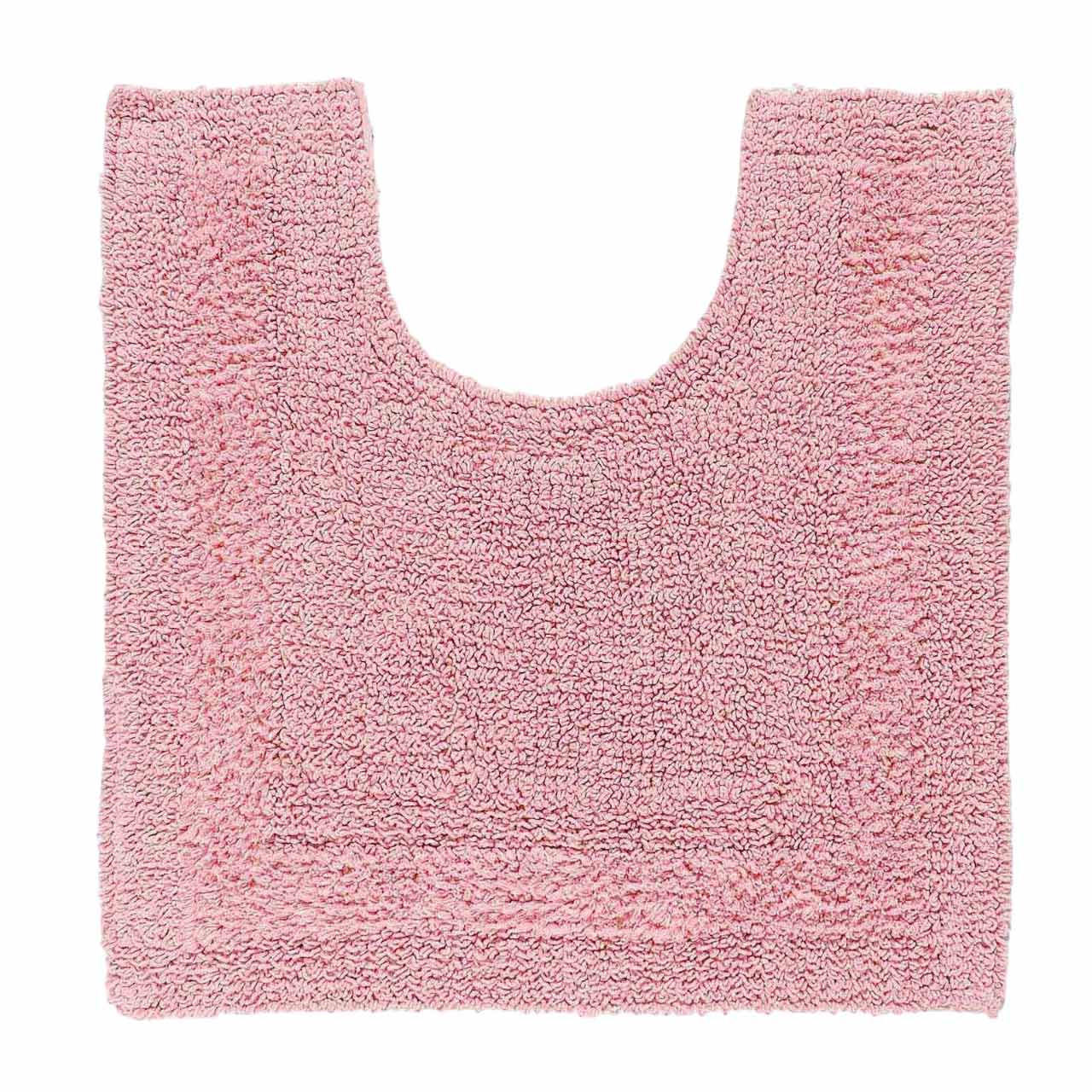 WC-VORLEGER 50/55 cm, 100% Baumwolle, wendbar - Rosa, Textil (50/55cm) - Homescapes