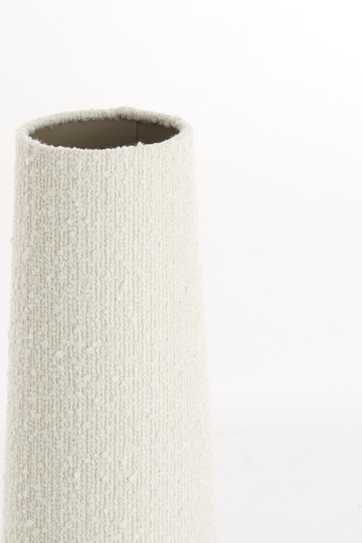 LAMPENSCHIRM Oruro Weiß Ø15/37,5 cm - Weiß, Textil (15/10.5/37.5cm) - Light & Living