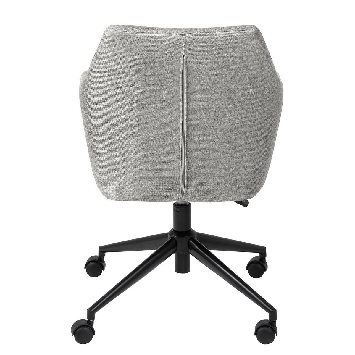 BÜRODREHSTUHL - Schwarz/Grau, Textil/Metall (58/91/58cm) - home24