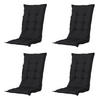 GARTENSTUHLKISSEN Panama 123/50 cm 4er-Set - Schwarz, Textil (50/7/123cm) - Madison