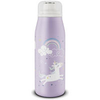 ISOLIER-TRINKFLASCHE KIDS ISO BOTTLE unique unicorns 350 ml - Flieder/Weiß, Metall (0.35L) - Alfi