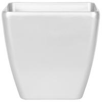 BLUMENTOPFSILBERQUADRATISCH 50/50/48cm Astras - Silberfarben, Stein (48cm) - Beliani