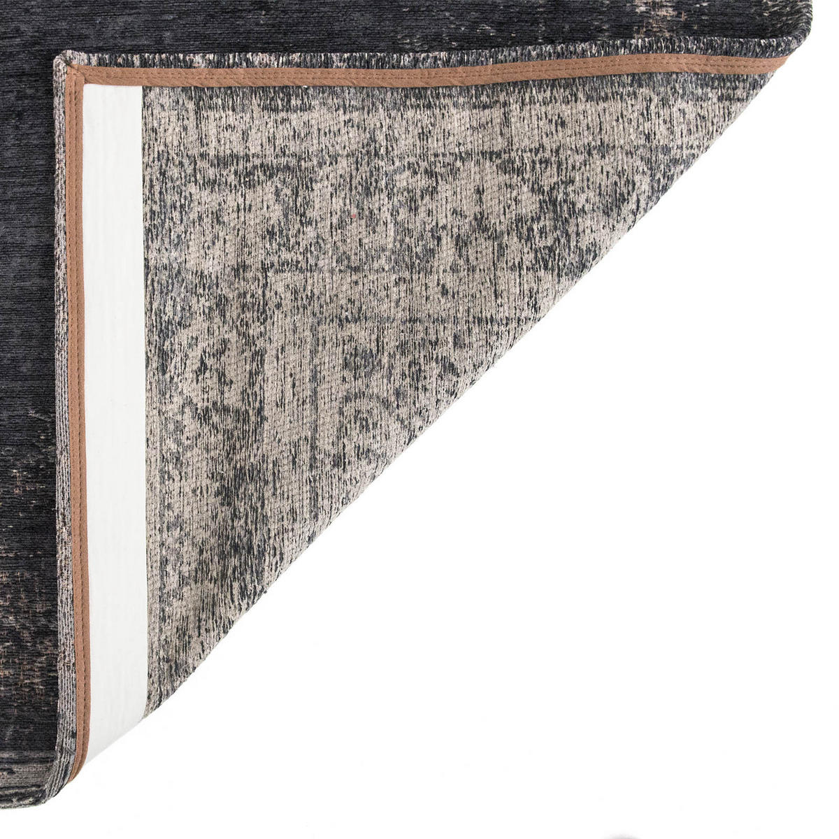 TEPPICH Flachgewebe BLACK STONE Schwarz 240 x 340 cm - Schwarz, Textil (240/340cm) - Novatrend