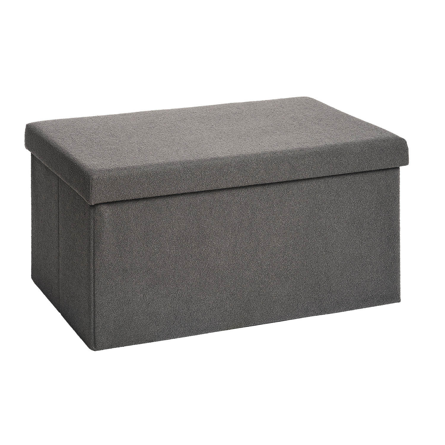 SITZBANK 76/38/38 cm, Dunkelgrau - Dunkelgrau, Kunststoff (38/38/76cm) - Blumtal