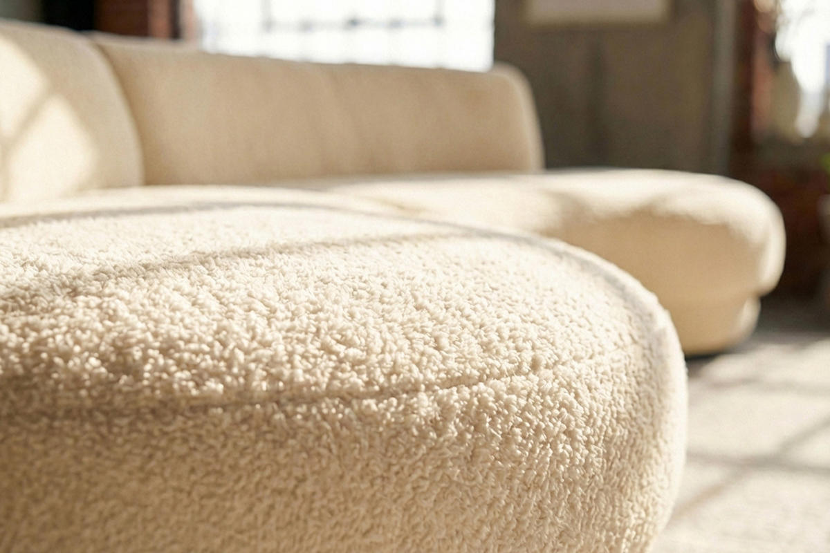 BIG SOFA PADANA Beige Flachgewebe - Beige/Schwarz, Kunststoff/Textil (410/86/166cm) - KAWOLA