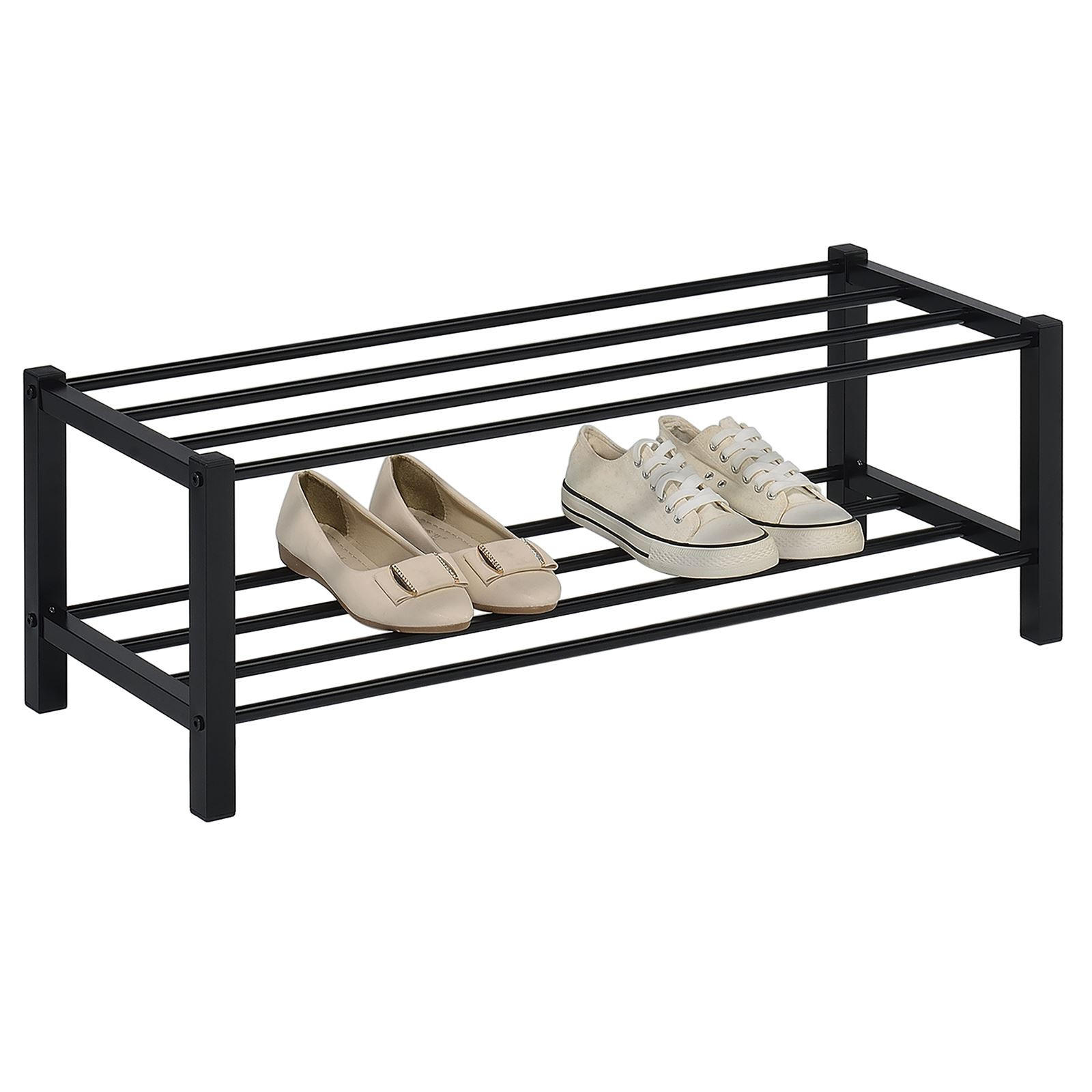 SCHUHREGAL NAVAN - Schwarz, Metall (80/27/29cm) - IDIMEX