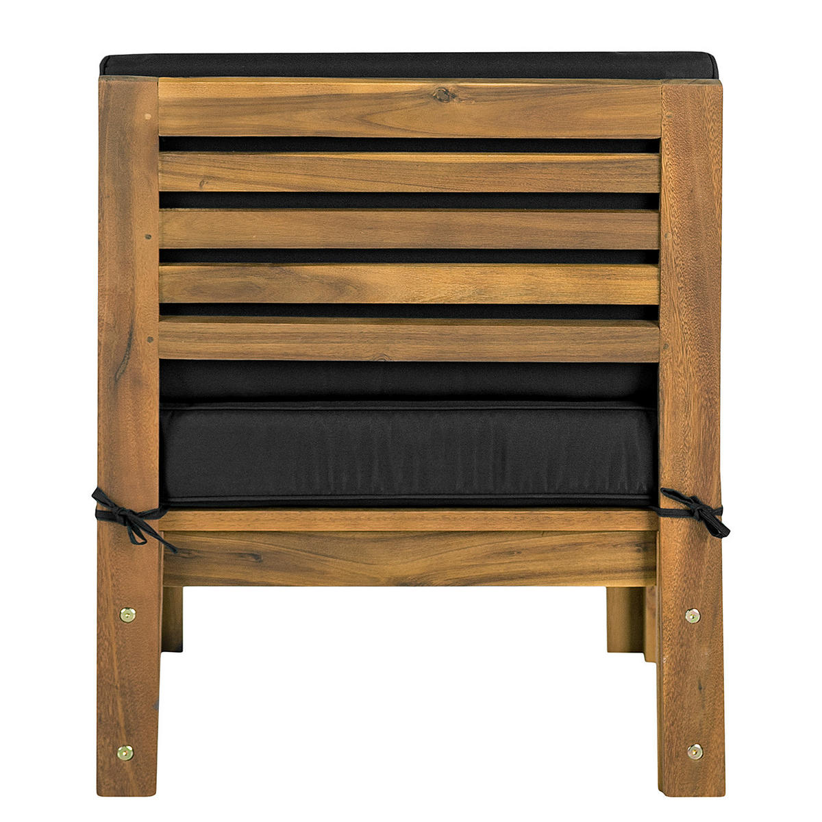 LOUNGESESSEL - Webstoff / Akazie massiv - Anthrazit, Holz/Textil (60/73/71cm) - home24