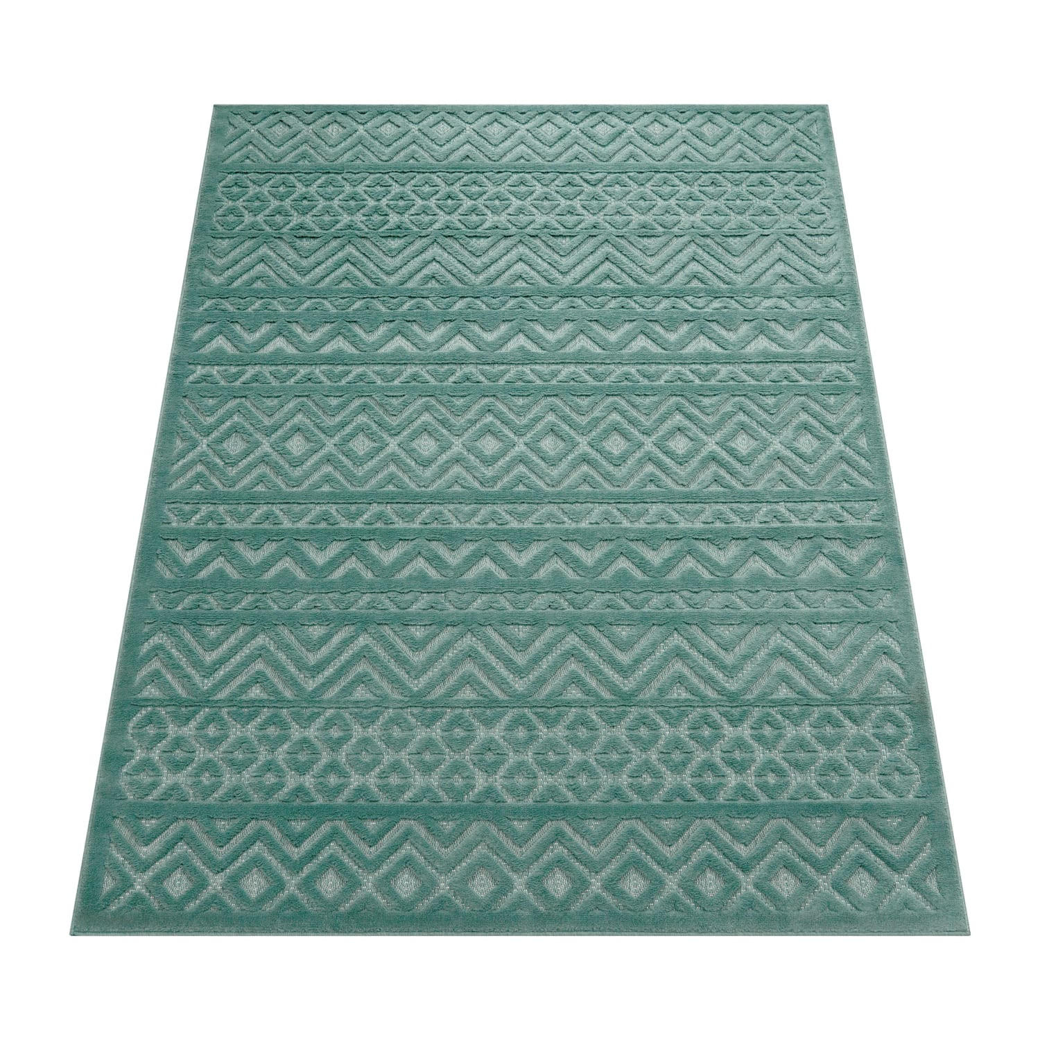 OUTDOORTEPPICH 60/100 cm Livorno 673 - Türkis, Kunststoff (60/100cm) - Paco Home