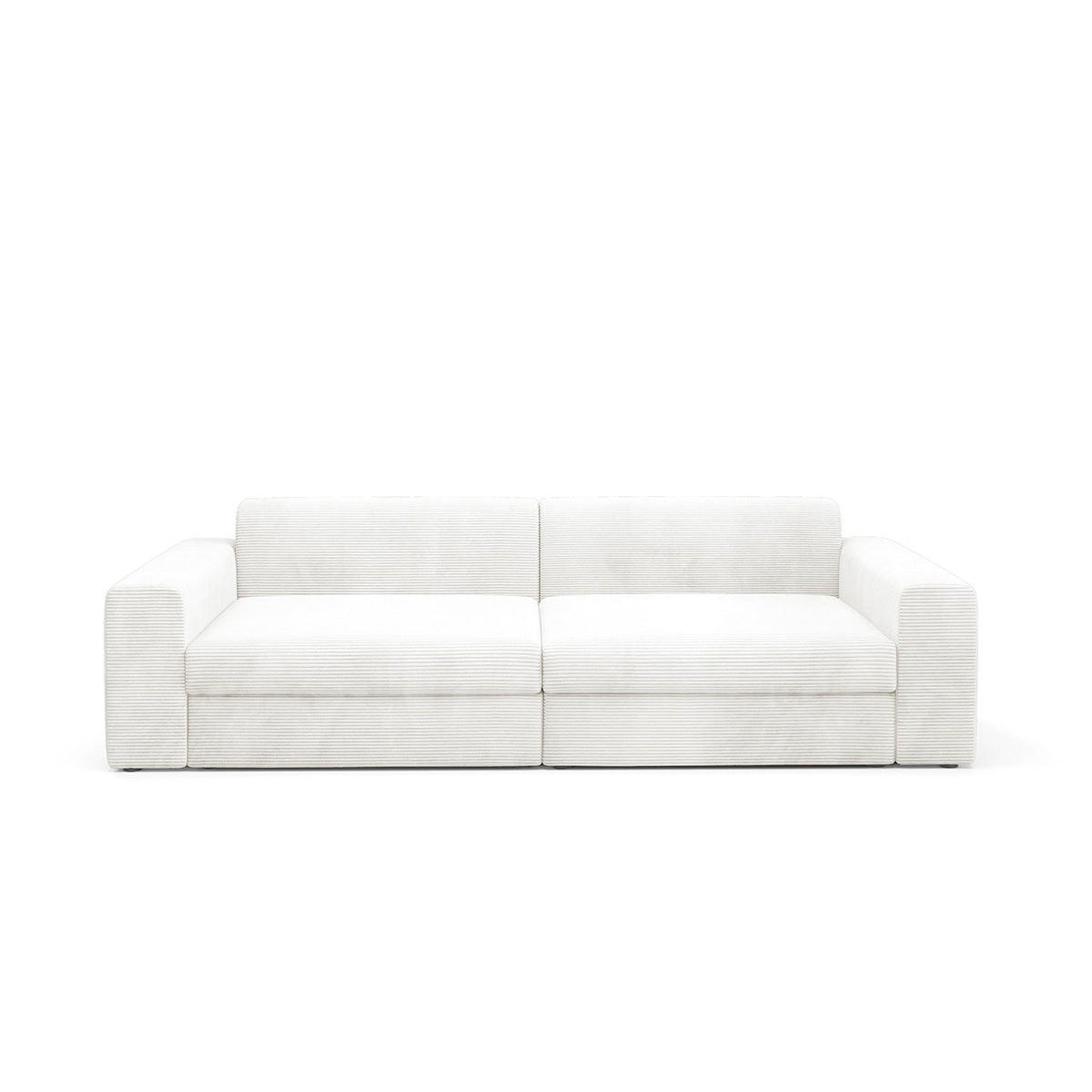 SOFA Paola 3 Sitzplätze Weiß - Weiß, Holz (272/86/120cm) - Petits-meubles
