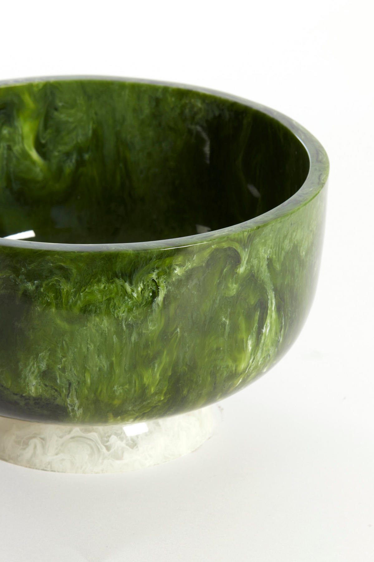 SCHALE Lewotobi Grün Ø28/17 cm - Grün, Kunststoff (28/17cm) - Light & Living