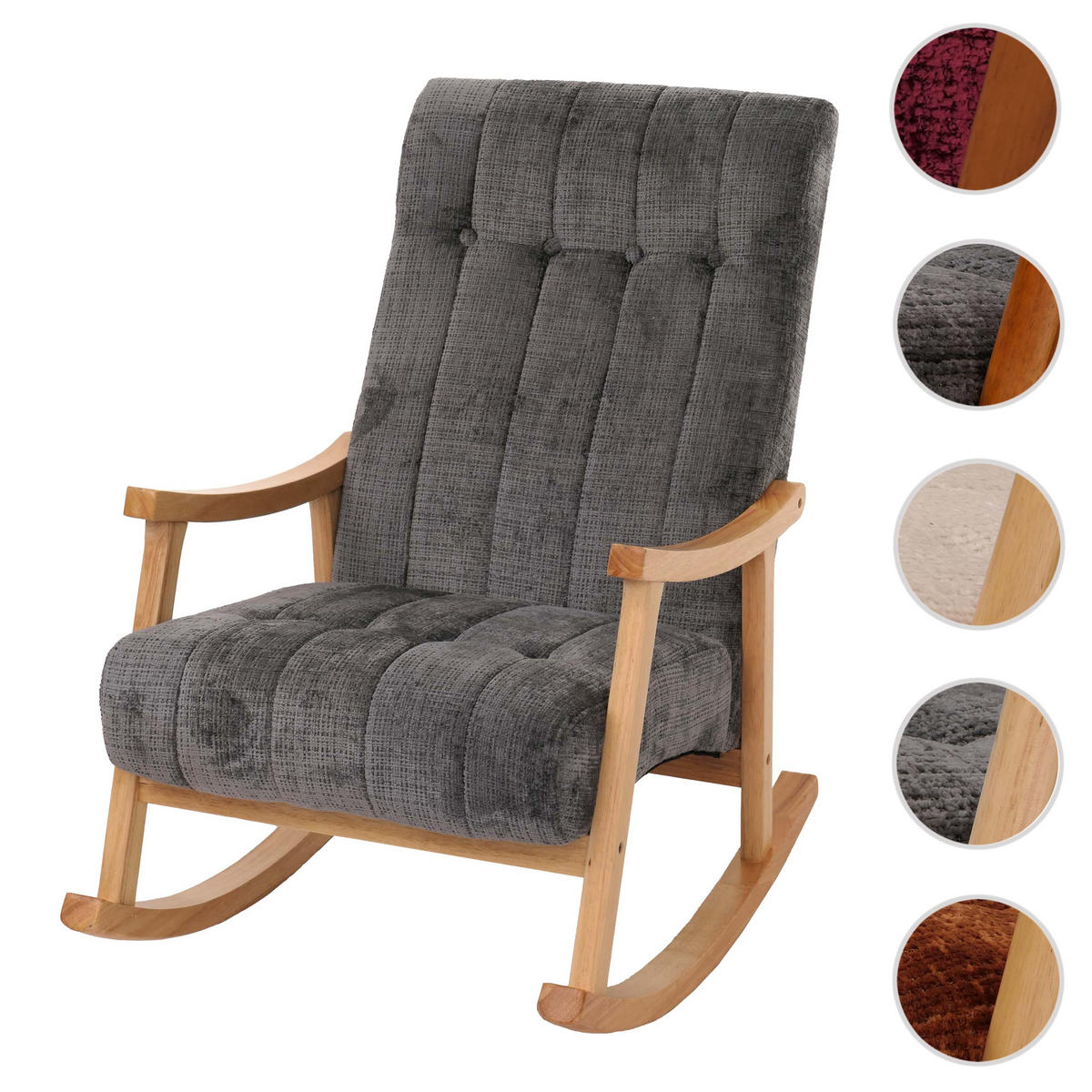 SCHAUKELSTUHL Grau - Grau, Textil (64/97/85cm) - MCW