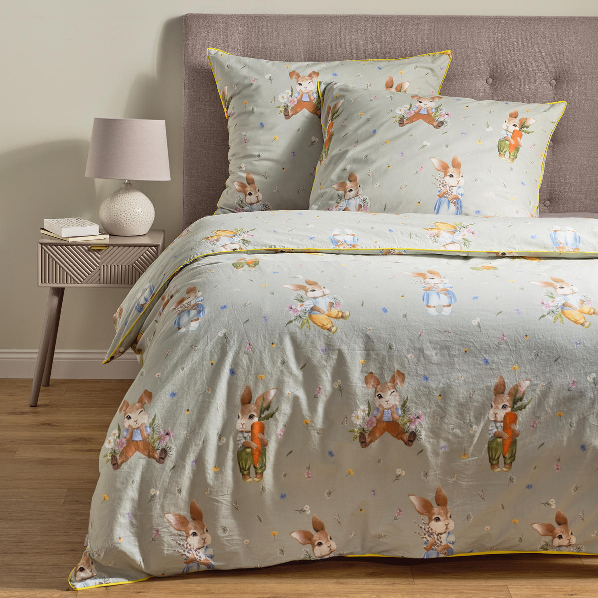 BETTWÄSCHE Emi - Hellgrün, Textil (160/200cm) - home&you