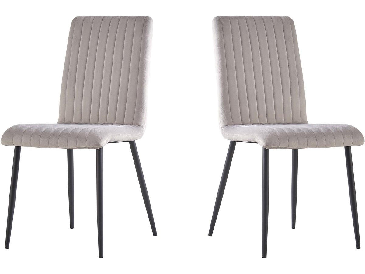 STUHL & BARHOCKER henley Hellgrau Fuß: schwarz - Grau, Textil (54.5/88/46cm) - Habitat Garten