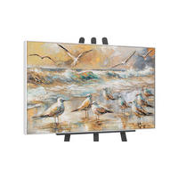 GEMÄLDE Harmonien der Küste Schattenfugenrahmen Weiß 120x80 cm - Weiß, Holz (120/80cm) - YS-art gallery