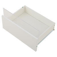 COUCHTISCH 90/45/35,5 cm mit LED-Beleuchtung, herausnehmbarem Tablett und 2 Schubladen, Hochglanz mit Hartglas, Weiß - Weiß, Holzwerkstoff (90/45/35.5cm) - Redom