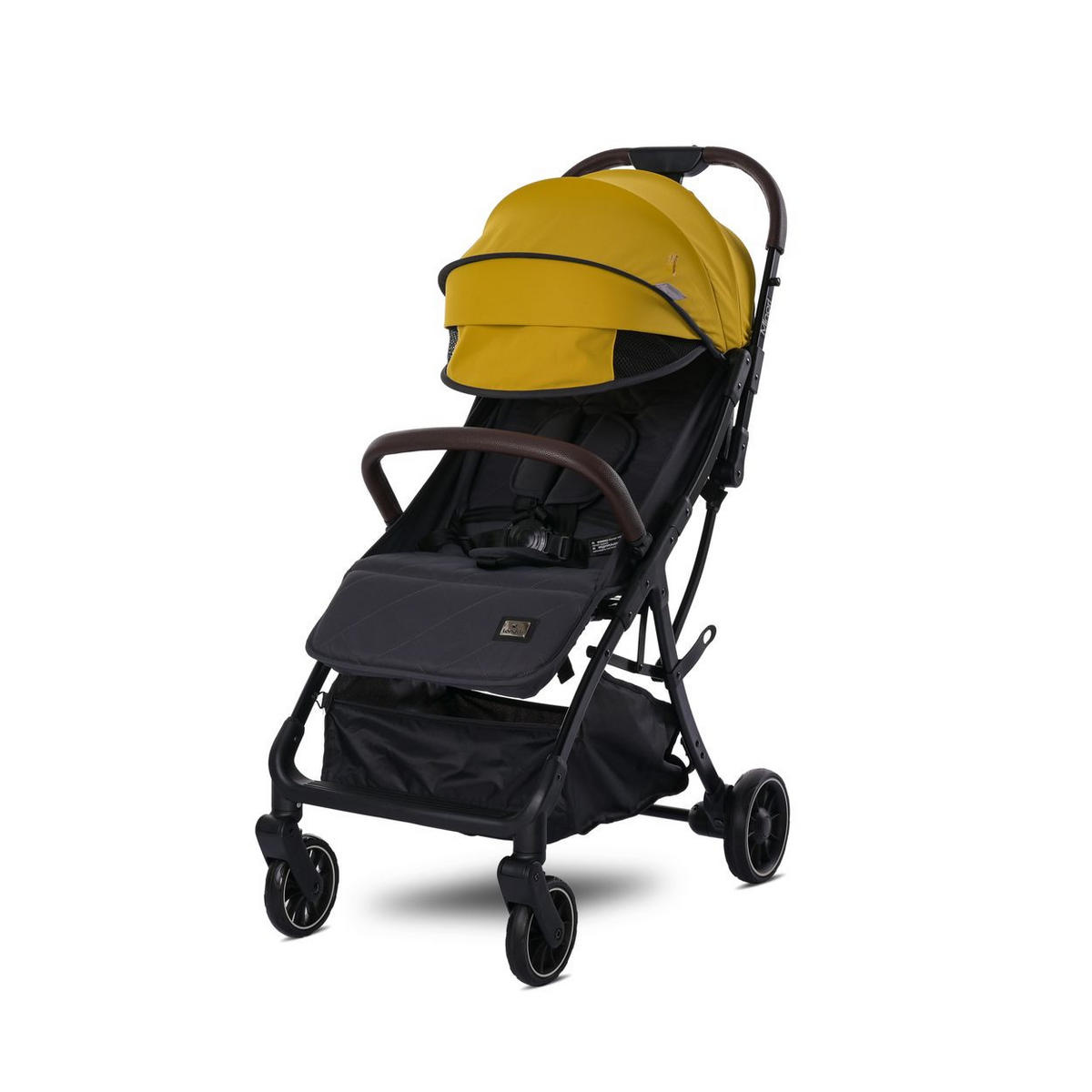 BUGGY Minori faltbar gelb PU-Räder Getränkehalter Fußabdeckung - Gelb, Metall (75/50/102cm) - Lorelli