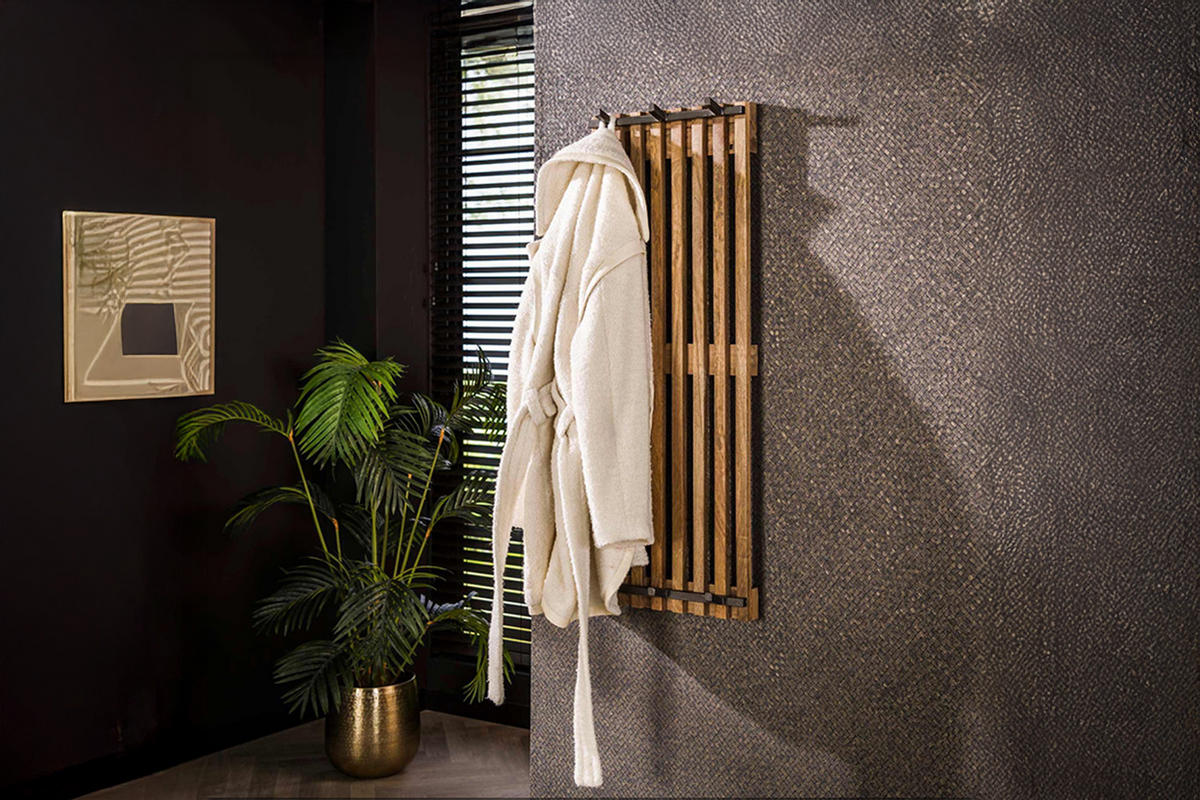 GARDEROBE JACINTA Braun Mango - Braun, Metall (37/100/10cm) - KAWOLA