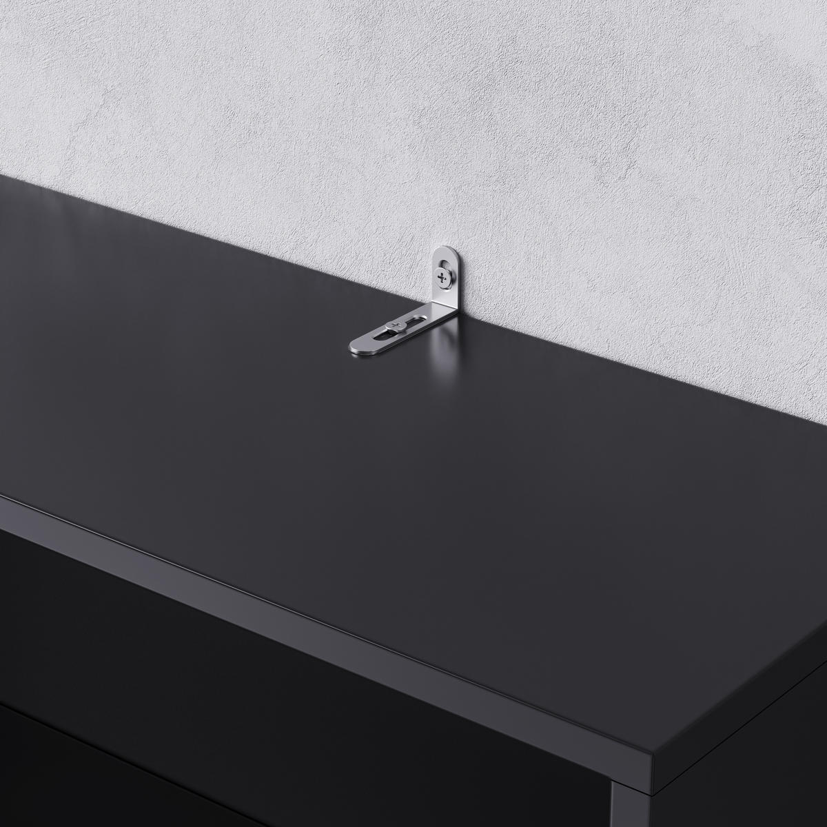 GARDEROBENSET Kompakt mit Sitzbank 4 Haken Schwarz 100x35x180cm - Schwarz, Holzwerkstoff (35/180/100cm) - FLIEKS