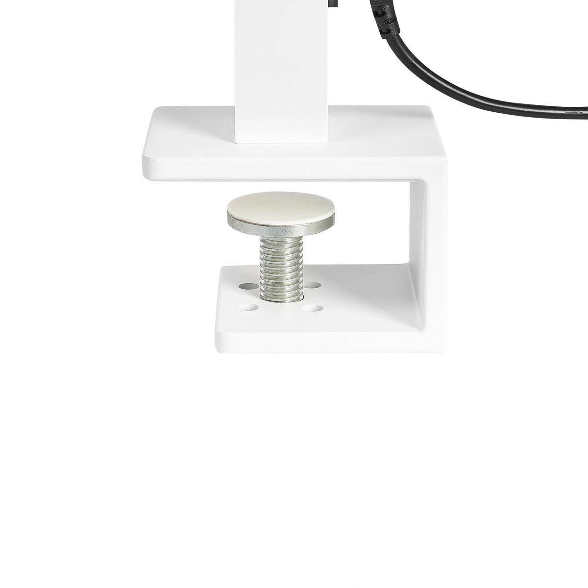 SCHREIBTISCHLAMPE Octant 4/121/120 cm - Weiß, Metall (4/121/120cm) - Beliani
