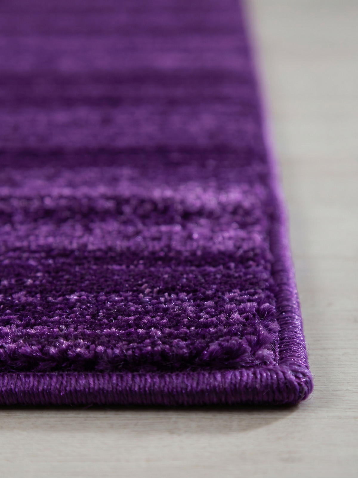 KURZFLORTEPPICH INN, einfarbig, Violett, 80 x 300 cm - Lila, Textil (80/300cm) - KADIMA DESIGN