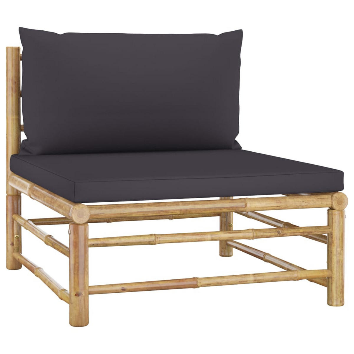GARTENSET Renken 4-teilig - Grau, Naturmaterialien - Nettlife
