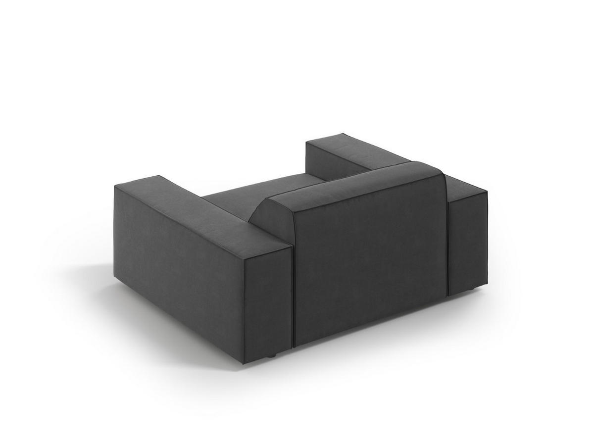 SESSEL Jodie aus Samt grau - Grau, Textil (102/70/124cm) - Micadoni