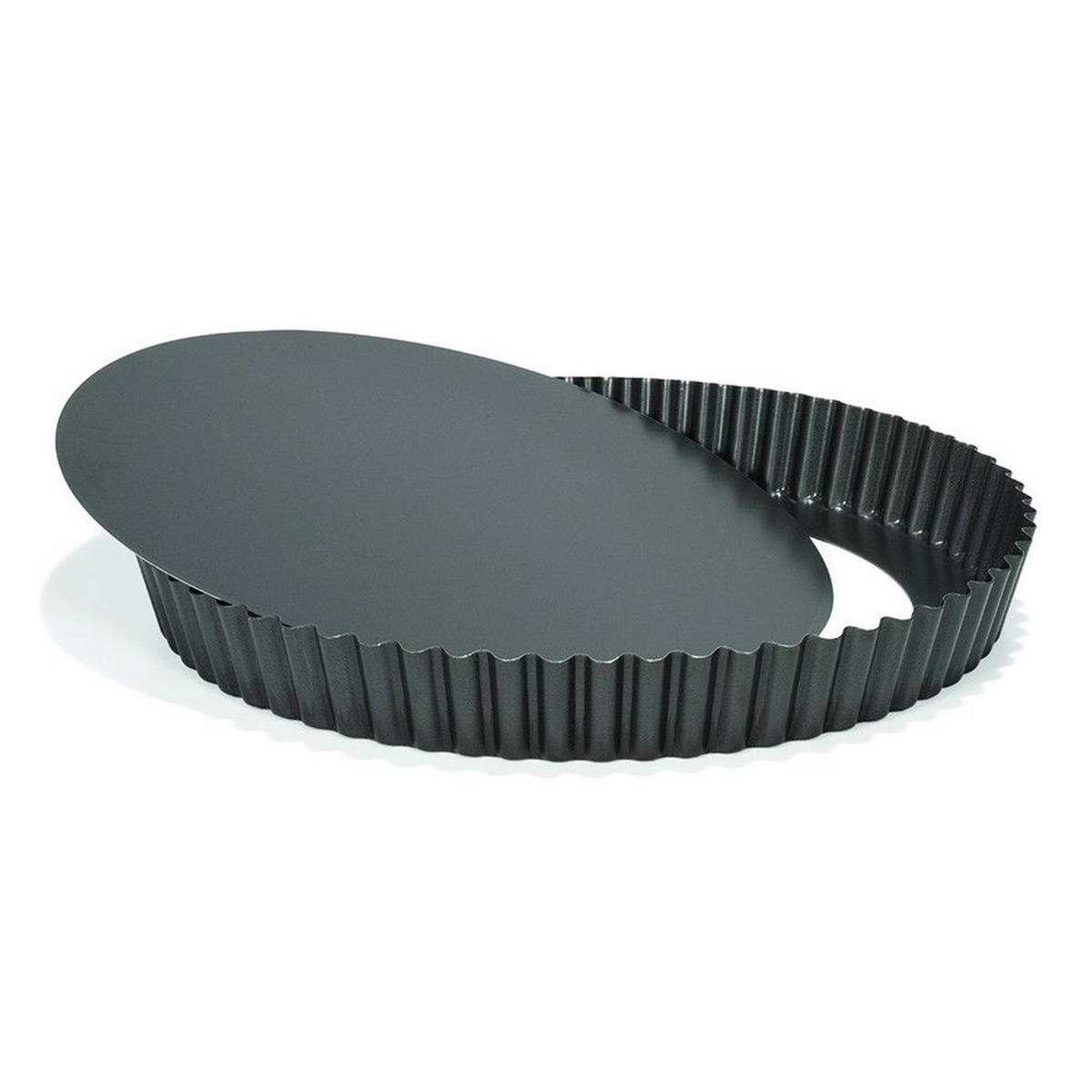 QUICHEFORM Schwarz 24/24/2 cm P02944 - Schwarz, Metall (24/2/24cm) - Patisse 