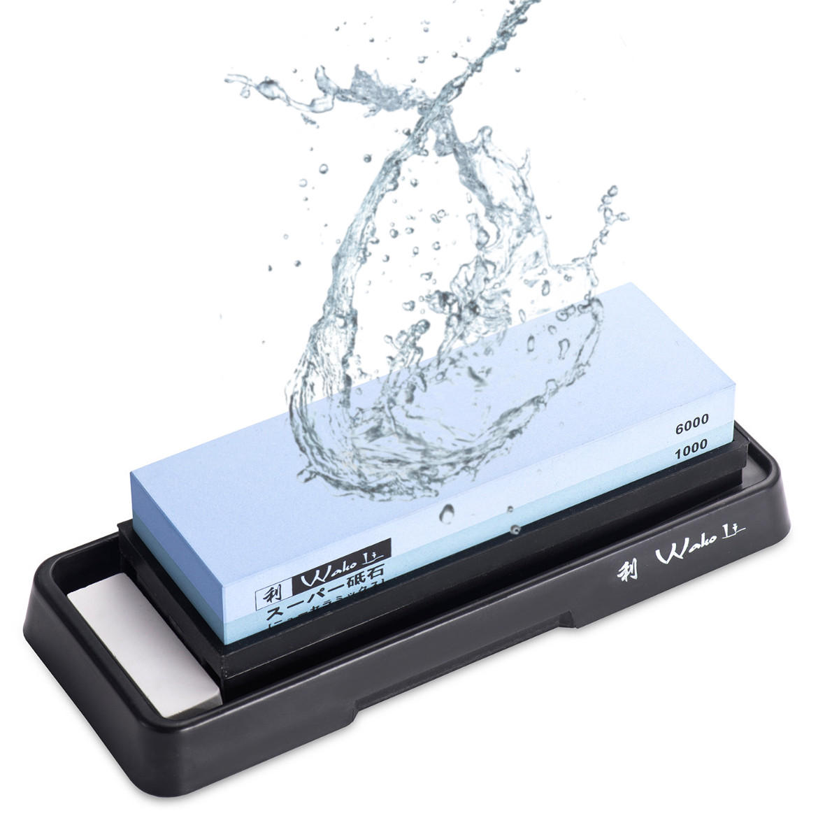 SCHLEIFSTEIN 1000/6000 - Weiß, Kunststoff - Wakoli