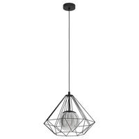 PENDELLEUCHTE Vernham Schwarz - Schwarz, Metall (22.25/22.25/110cm) - Eglo