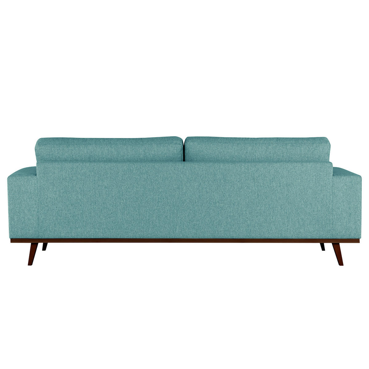 2-SITZER SOFA - Buchefarben/Petrol, Buchenholz/Textil (197/81/88cm) - home24