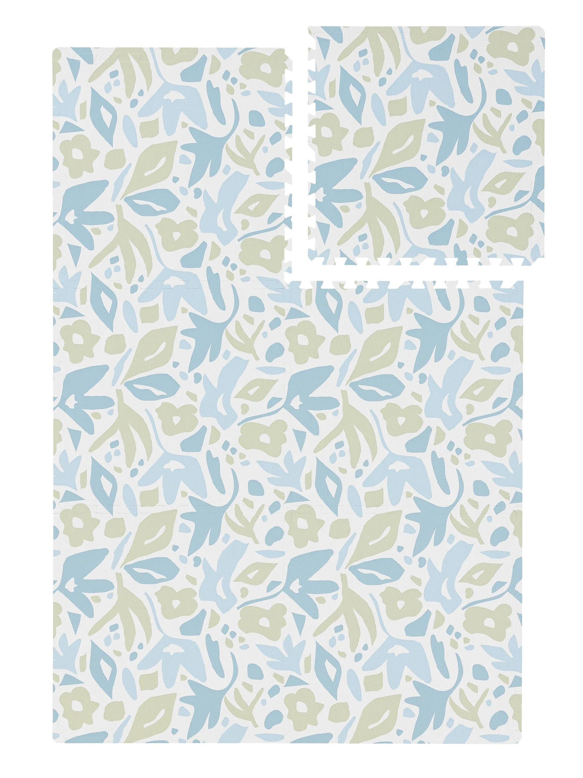 SPIELMATTE Flora Blau 120x180 cm - Blau, Textil (120/180cm) - Lytte