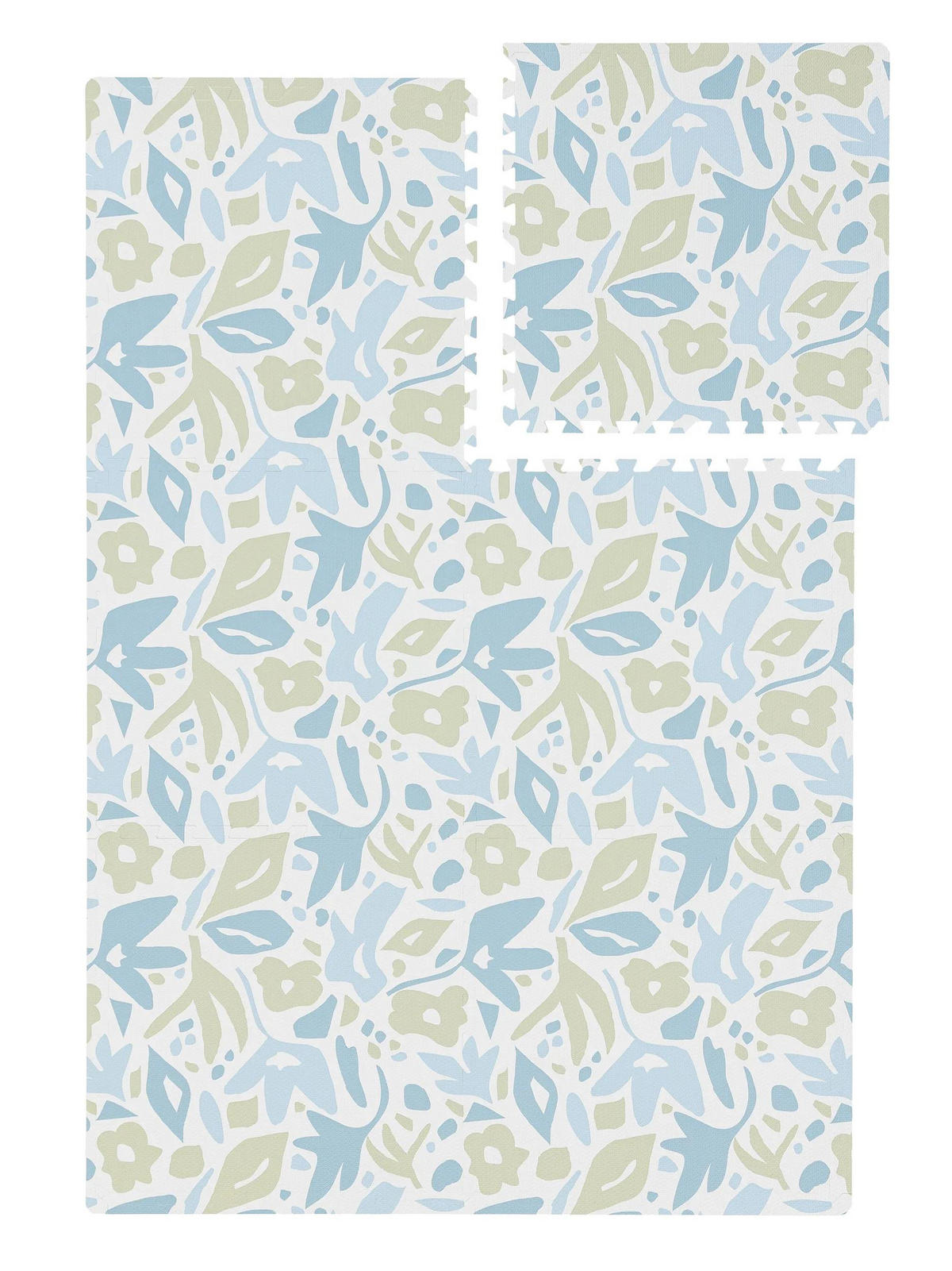 SPIELMATTE Flora Blau 120x180 cm - Blau, Textil (120/180cm) - Lytte