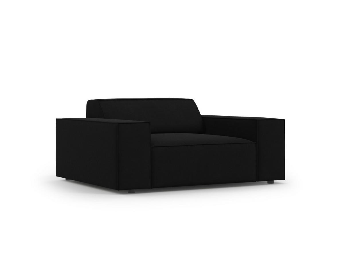 SESSEL Jodie aus Samt schwarz - Schwarz, Textil (102/70/124cm) - Micadoni